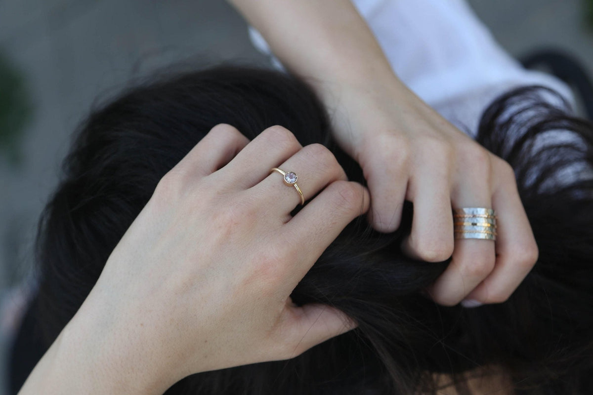 14k Gold Blush Morganite Ring - Melt'm Jewelry