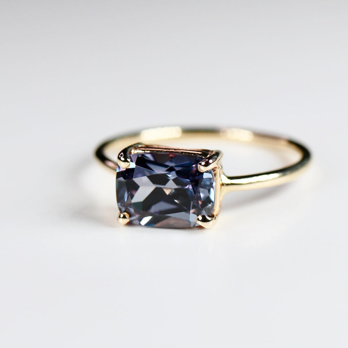Sapphire Solitaire Ring 14k Gold - Melt'm Jewelry