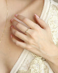 Square Pave Diamond Ring 14k Gold - Melt'm Jewelry