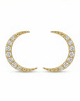 Diamond Sailor Moon Earrings in 14k Gold - Melt'm Jewelry