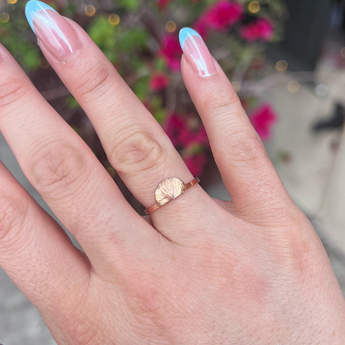 Sunrise Ring in 14K Solid Gold - Melt'm Jewelry