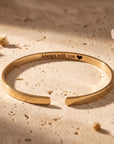 Custom Handwriting Cuff, 4mm Gold Filled Bracelet - Melt'm Jewelry