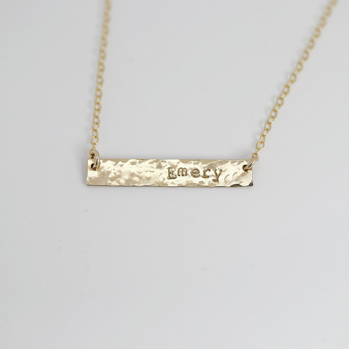 Personalized Gold or Sterling Silver Bar Necklace - Melt'm Jewelry