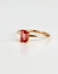 14k Gold Pink Tourmaline Ring - Melt'm Jewelry