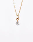 Lab Grown Heart Diamond Necklace, 14K Gold Floating Diamond Pendant, Drilled Heart Shaped Diamond Necklace, Solitaire Gift for Her