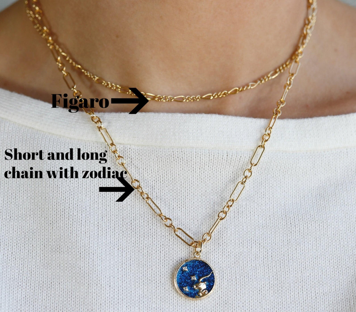 Gold Dainty Figaro Chain Choker Necklace - Melt'm Jewelry