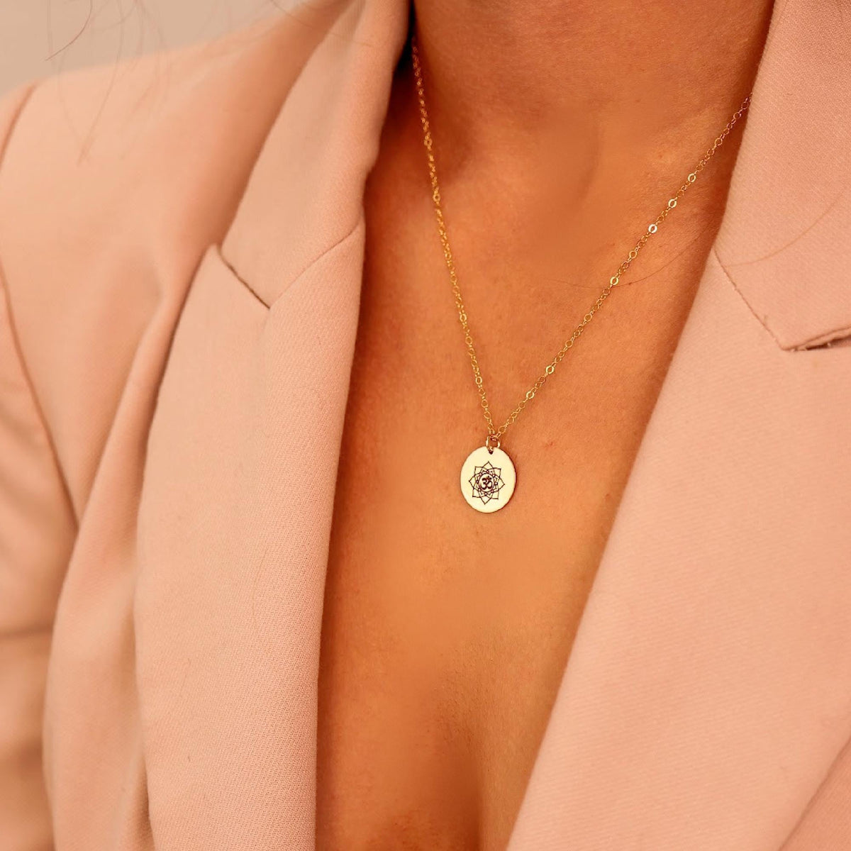 Actual Handwriting Disk Necklace, Kids Name Gold Pendant - Melt'm Jewelry