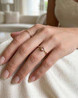 14k Gold Blush Morganite Ring - Melt'm Jewelry