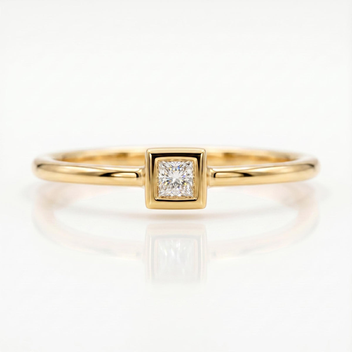 Princess Cut Diamond Engagement Ring - Melt'm Jewelry