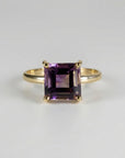 14k Solid Gold Square Ametrine Ring - Melt'm Jewelry