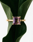 14k Solid Gold Square Ametrine Ring - Melt'm Jewelry