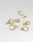 14k Gold Charm, Gold Earring Charm, Gold Huggie Charm, Add On Hoop Charm - Melt'm Jewelry