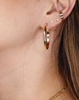 Large Gold Hoop Earrings, 30mm Gold Filled Open Hoops - Melt'm Jewelry