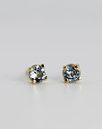 Aquamarine Stud Earrings 14k Gold - Melt'm Jewelry