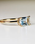Aquamarine Engagement Ring - Melt'm Jewelry