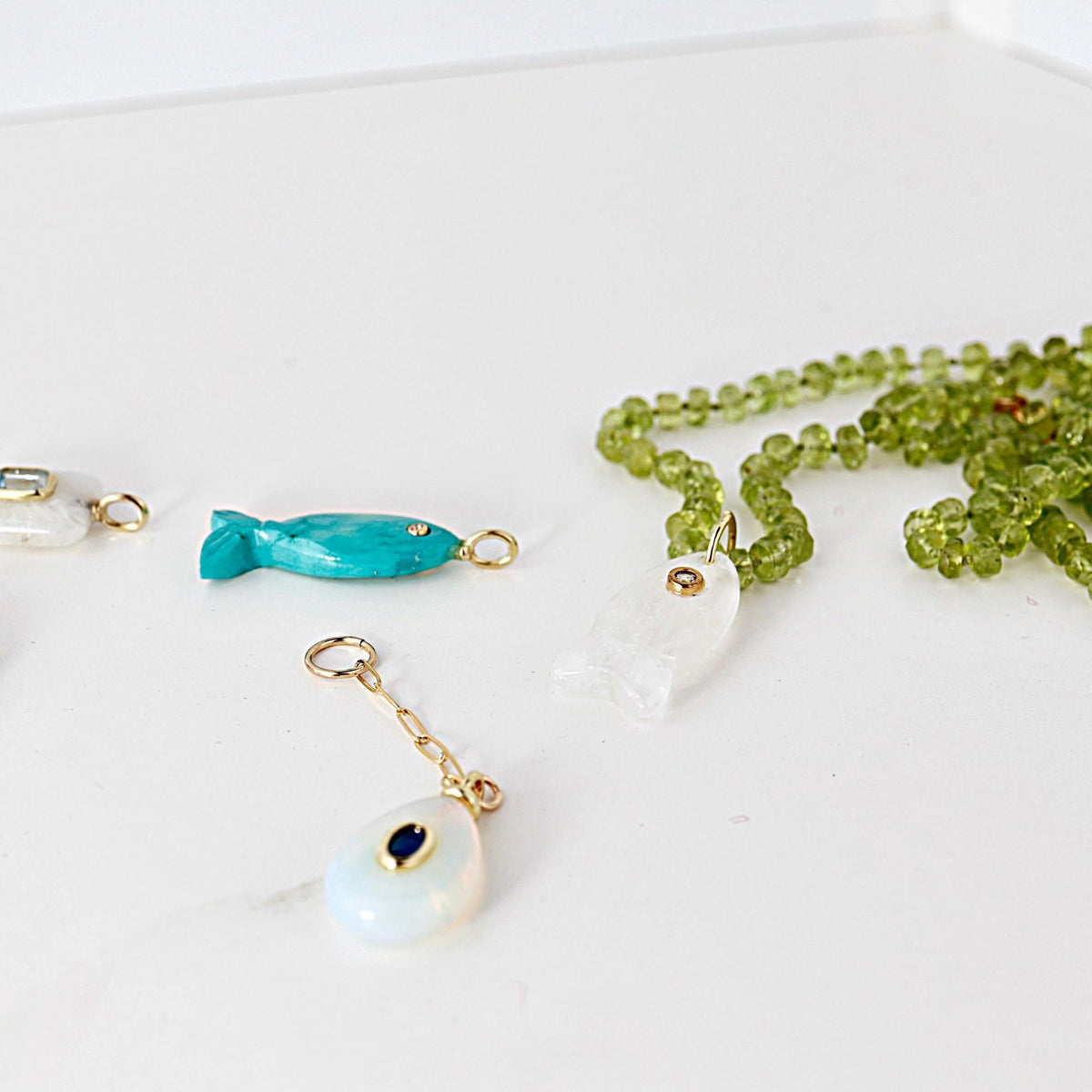 Peridot Rondelle Necklace on Silk, 23" Hand Knotted Strand with Gold Filled Lobster Clasp, August Birthstone - Melt'm Jewelry