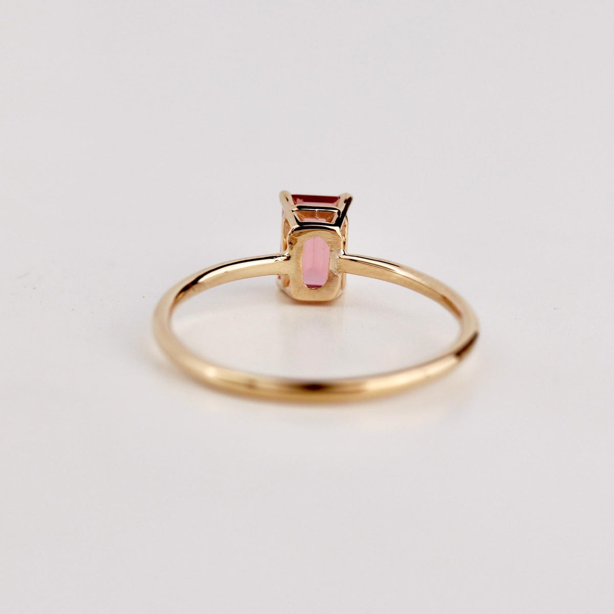 14k Gold Pink Tourmaline Ring - Melt'm Jewelry