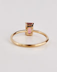 14k Gold Pink Tourmaline Ring - Melt'm Jewelry
