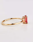 14k Gold Pink Tourmaline Ring - Melt'm Jewelry