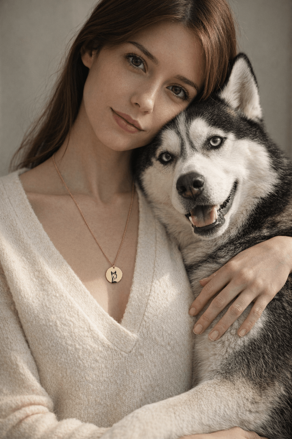 Photo Engraved Necklace Gold Filled, Custom Portrait Coin Necklace - Melt'm Jewelry