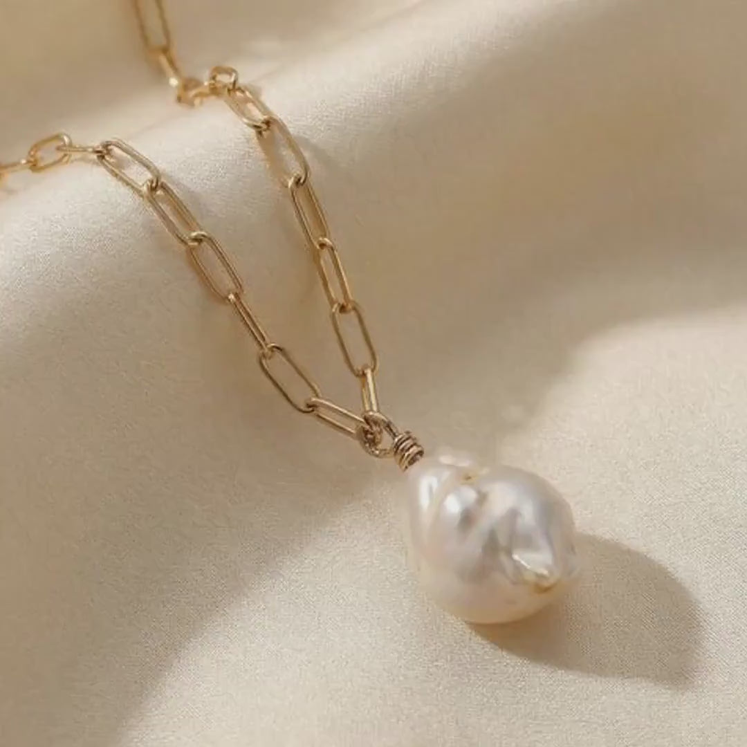 Baroque Natural Pearl Necklace