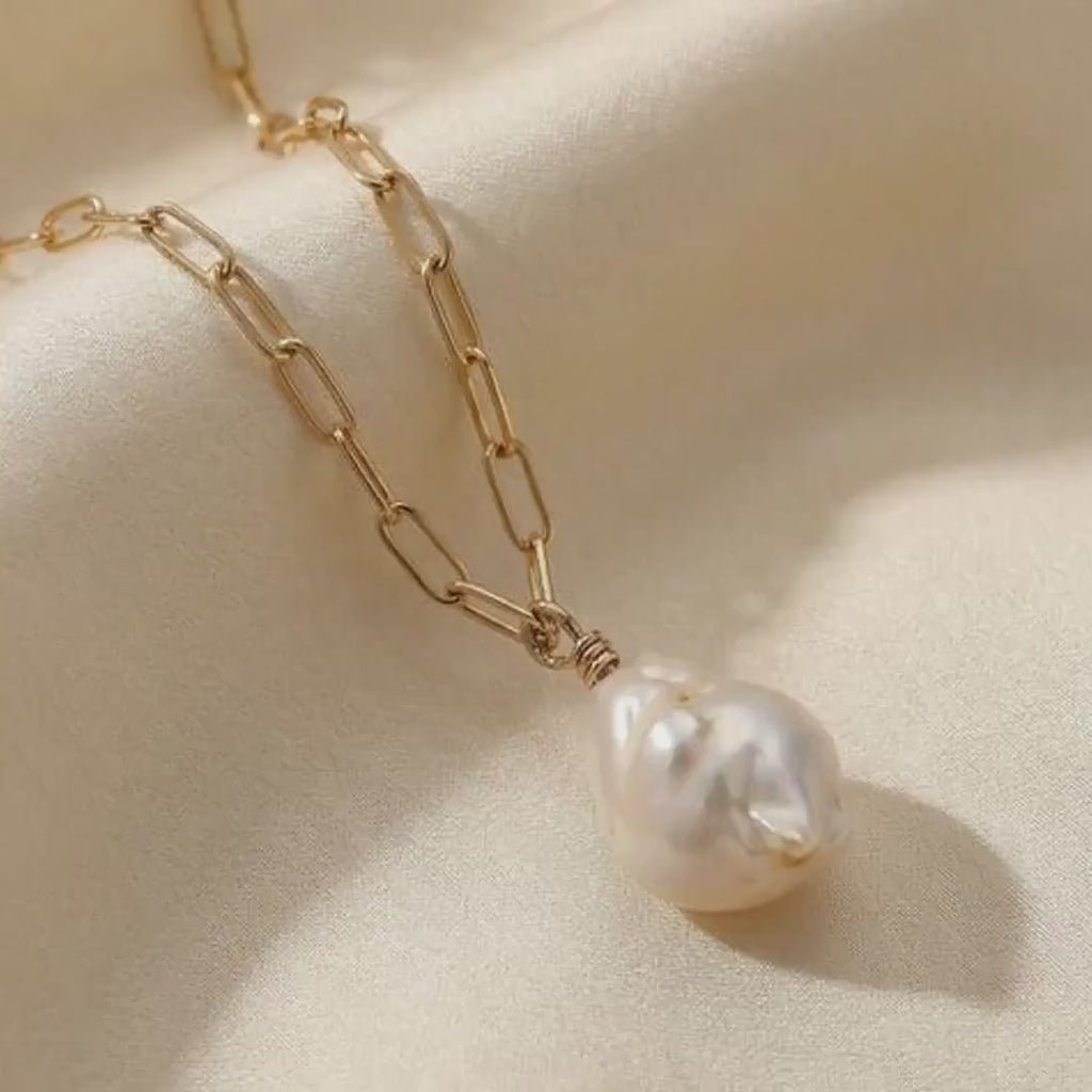 Baroque Natural Pearl Necklace