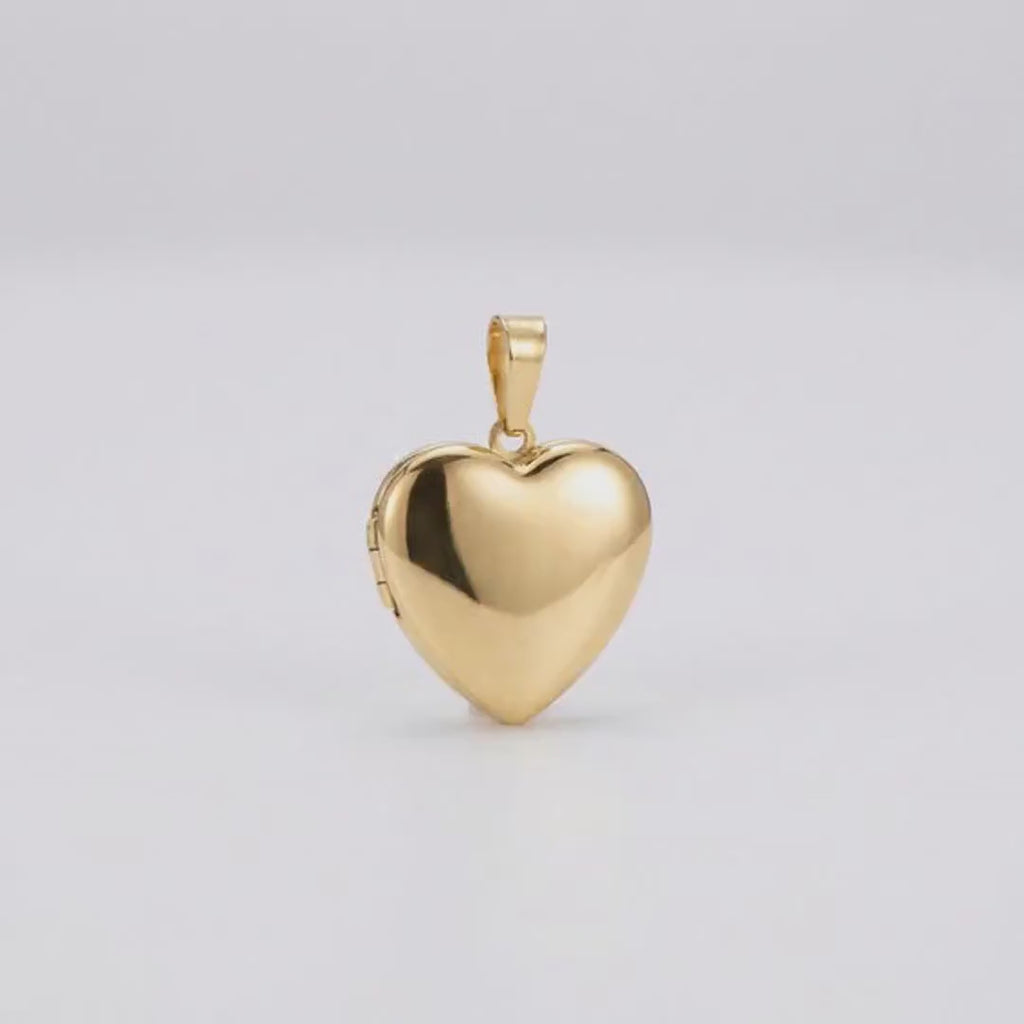 14k Gold Filled Heart Locket Necklace, Memorial Gift