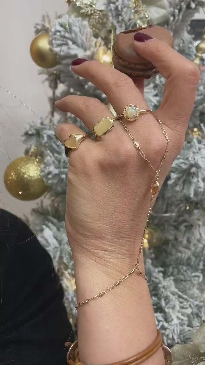 Gold Hand Chain Bracelet