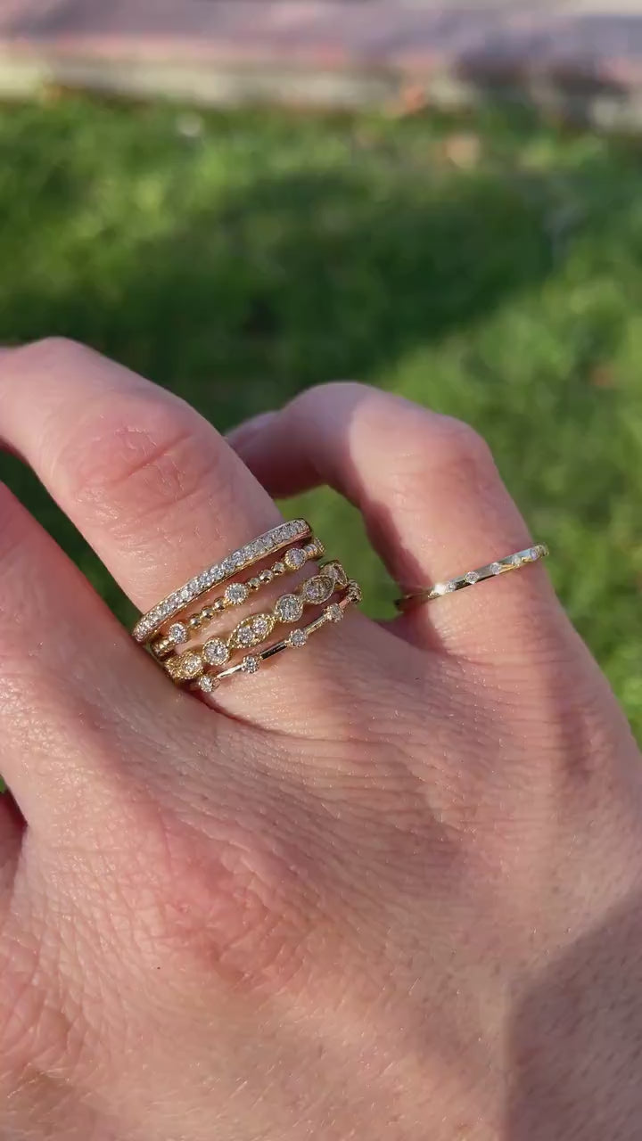 Dainty Diamond Wedding Band