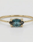 14k Gold East West Alexandrite Ring