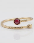 Ruby Ring 14k Solid Gold, July Birthstone Ring