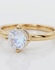 Rainbow Moonstone 14k Gold Ring
