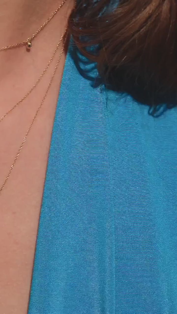 14k Solid Gold Diamond Joy Necklace