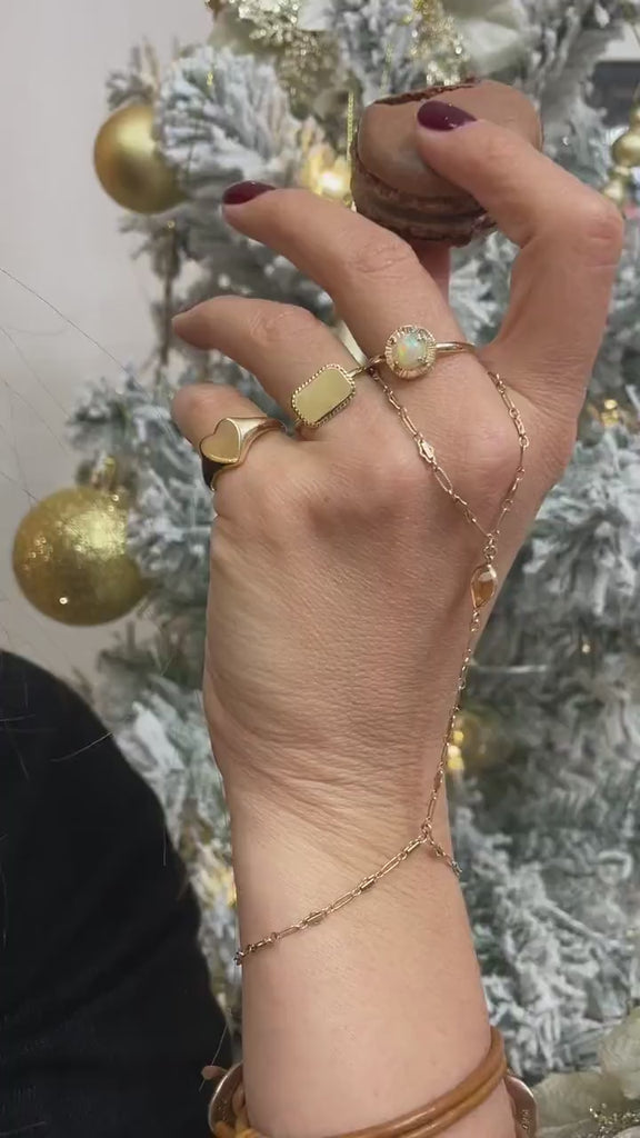 Gold Hand Chain Bracelet