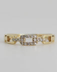 14k Gold Link Chain Ring