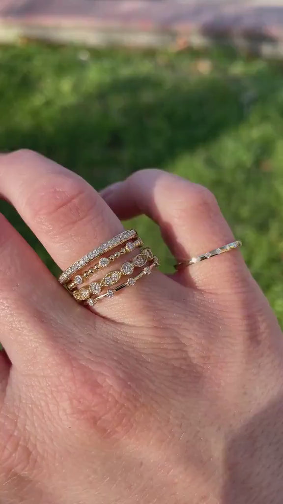 Dainty Diamond Wedding Band