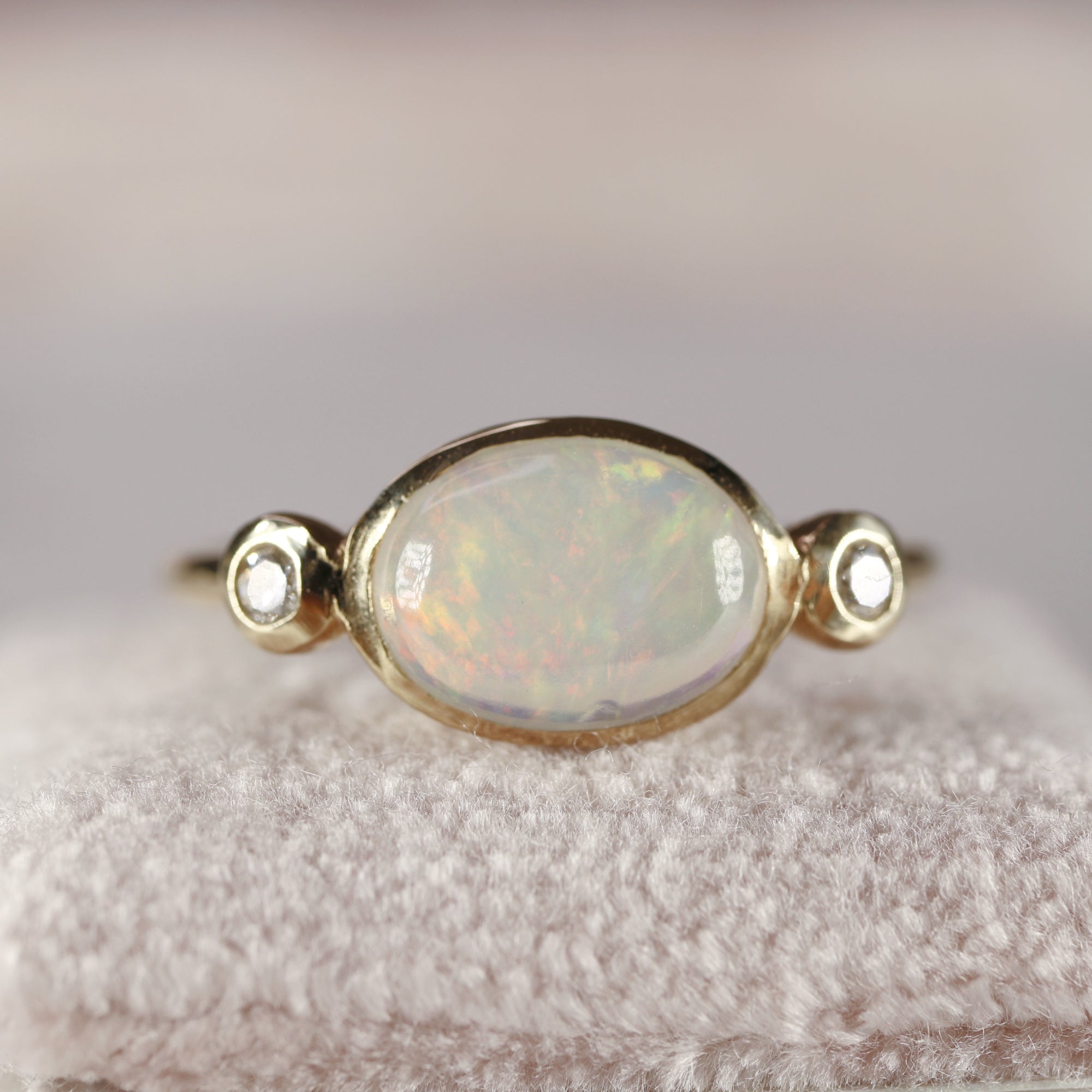 Opal Engagement Ring