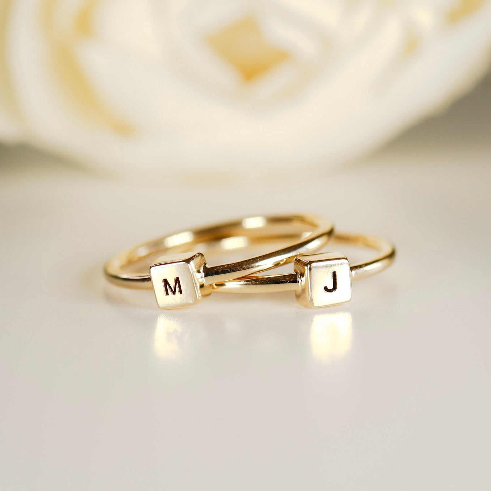 Gold Initial Ring