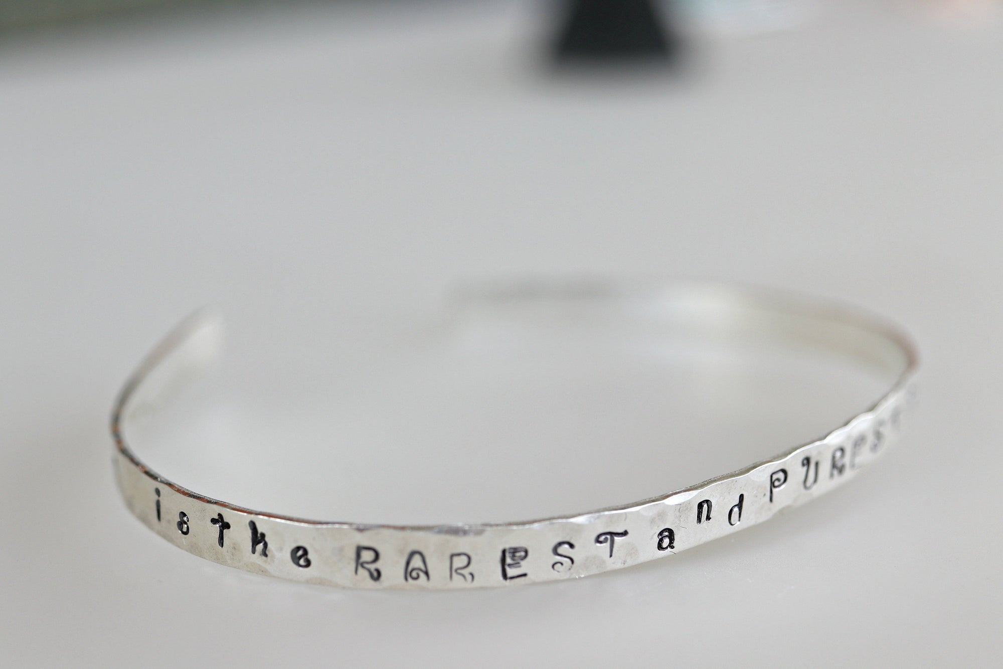 Inspirational Graduation Gift Cuff Bracelet,  Hand Stamped Stacking Cuff