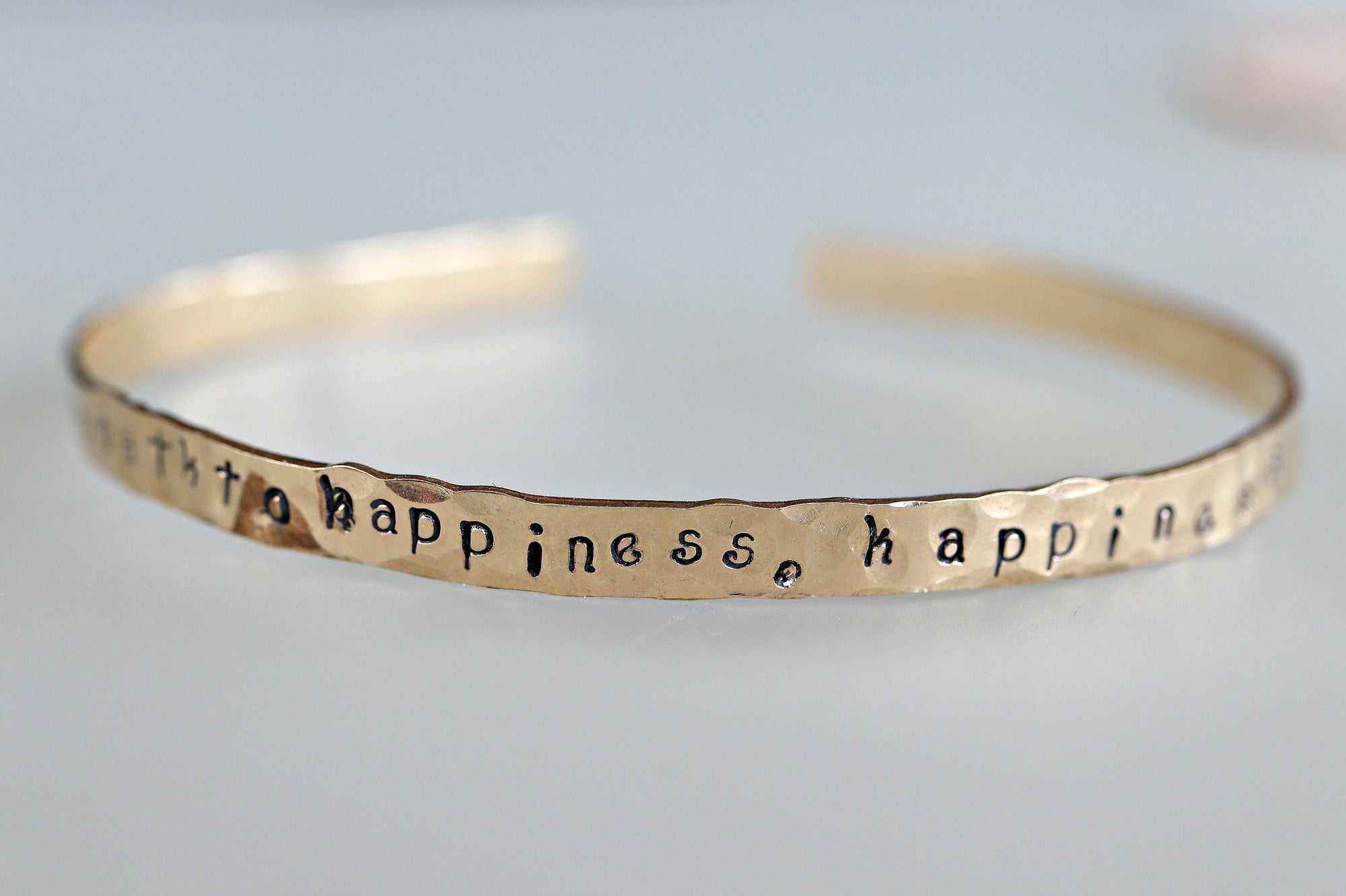 Inspirational Graduation Gift Cuff Bracelet,  Hand Stamped Stacking Cuff