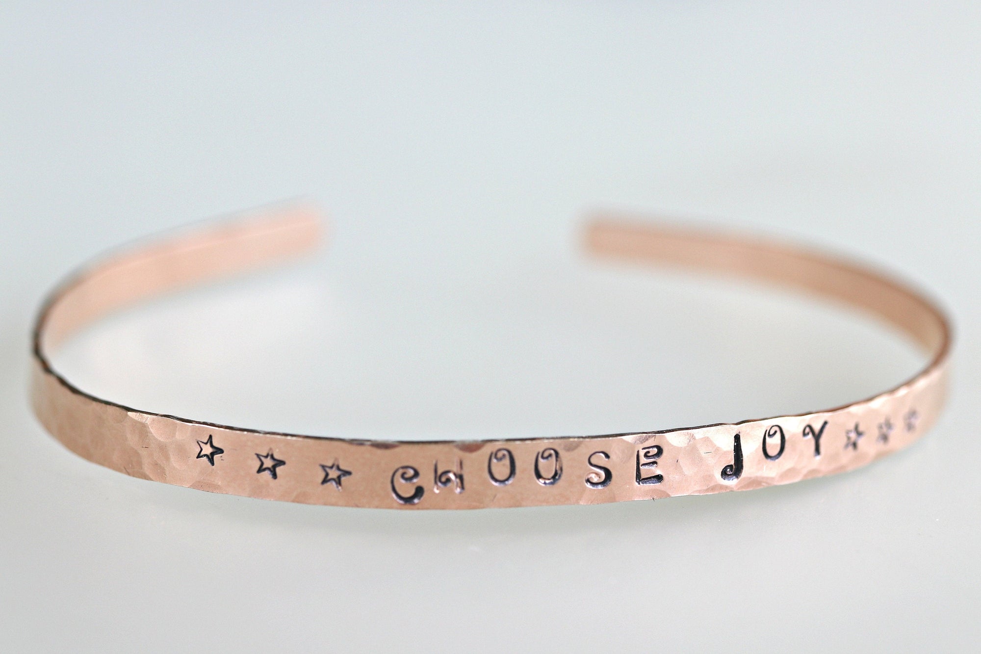 Inspirational Graduation Gift Cuff Bracelet,  Hand Stamped Stacking Cuff