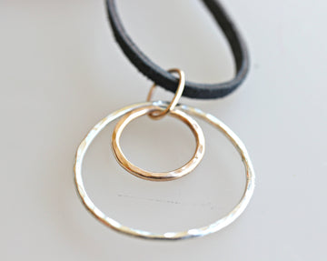 Double Circle Necklace