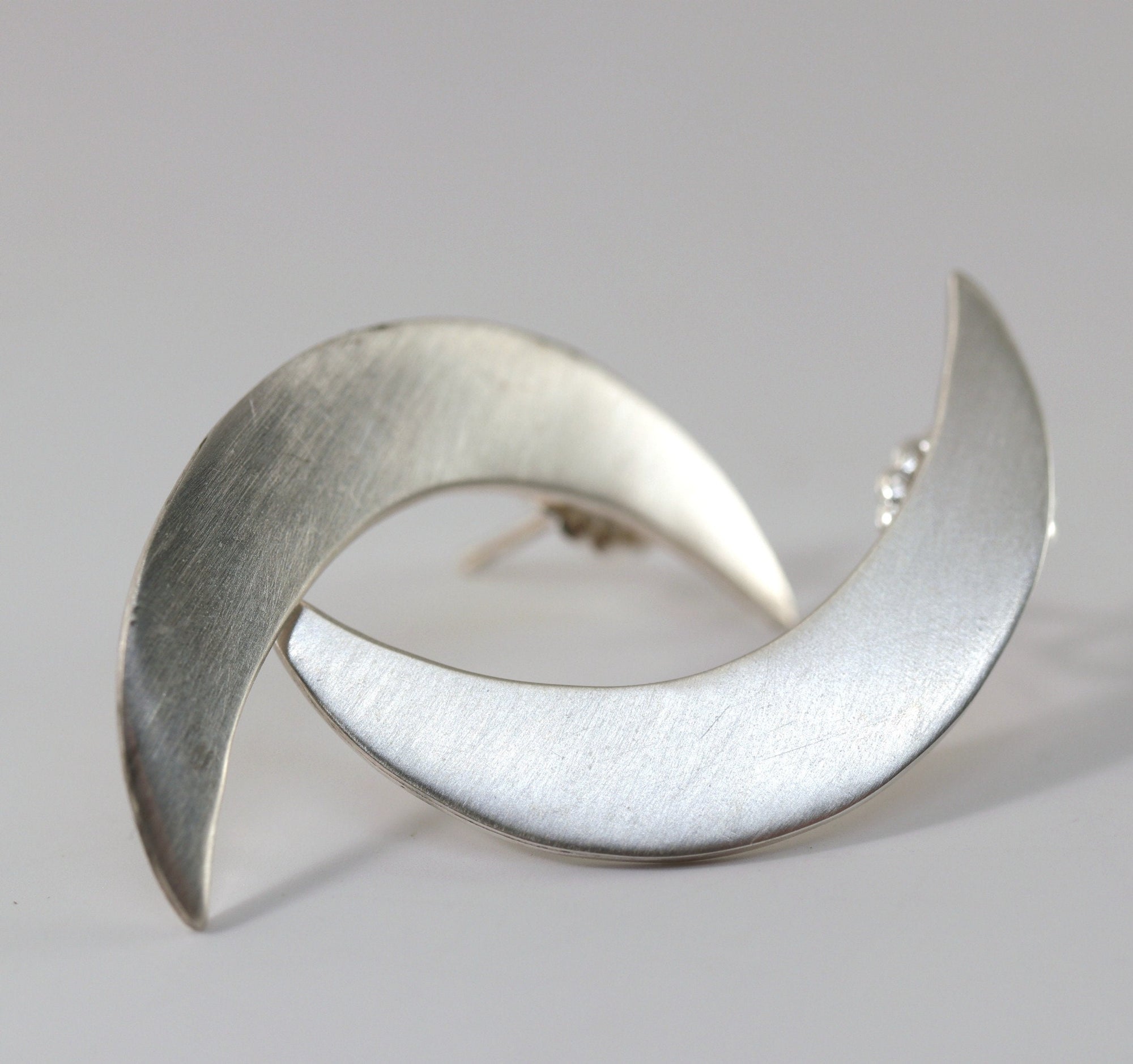 Sterling Silver Crescent Moon Earrings, Moon Goddess Earrings