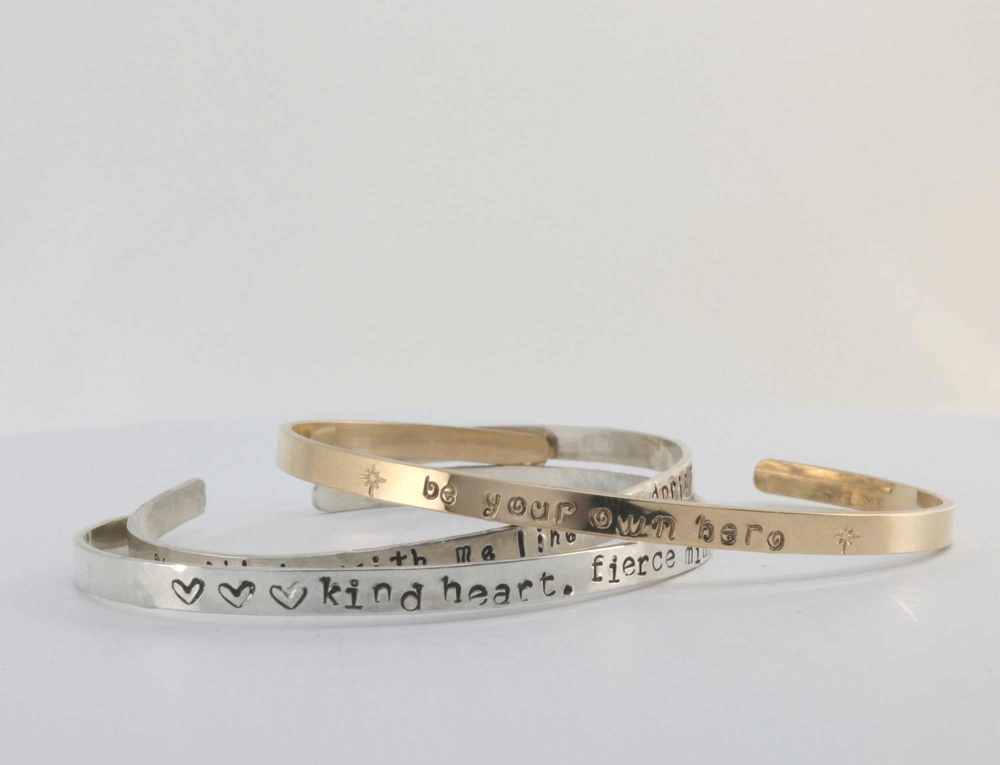 Inspirational Graduation Gift Cuff Bracelet,  Hand Stamped Stacking Cuff