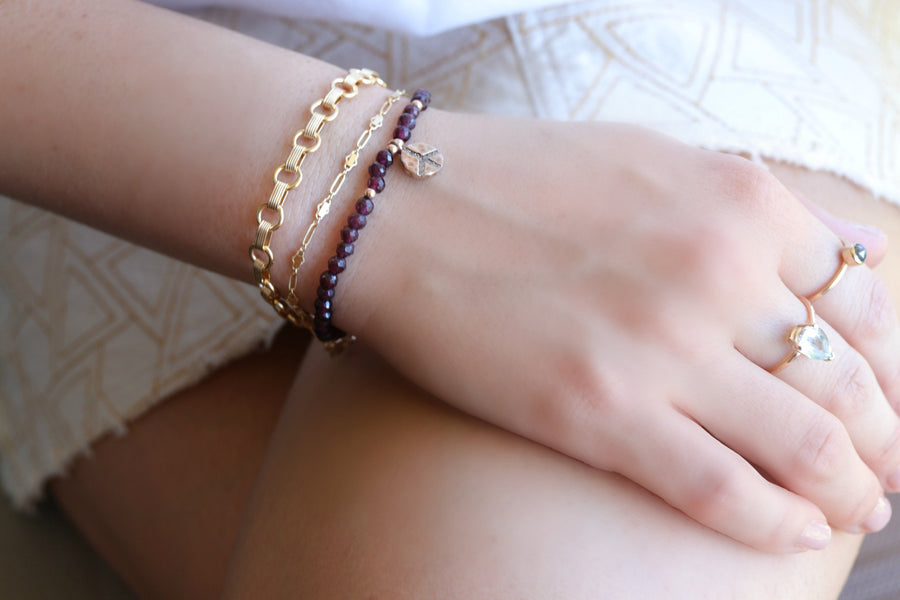 Gold Filled Thick Chain Bracelet
