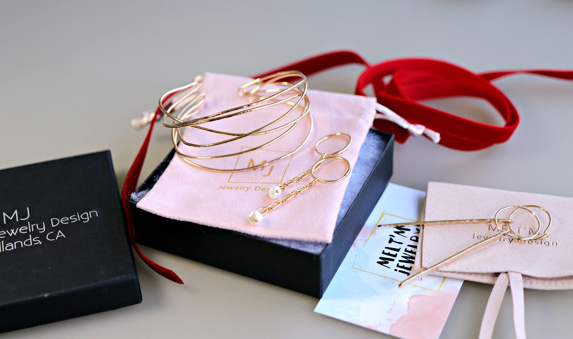 Pearl Chain Earrings