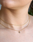 Gold Initial Personalized Necklace