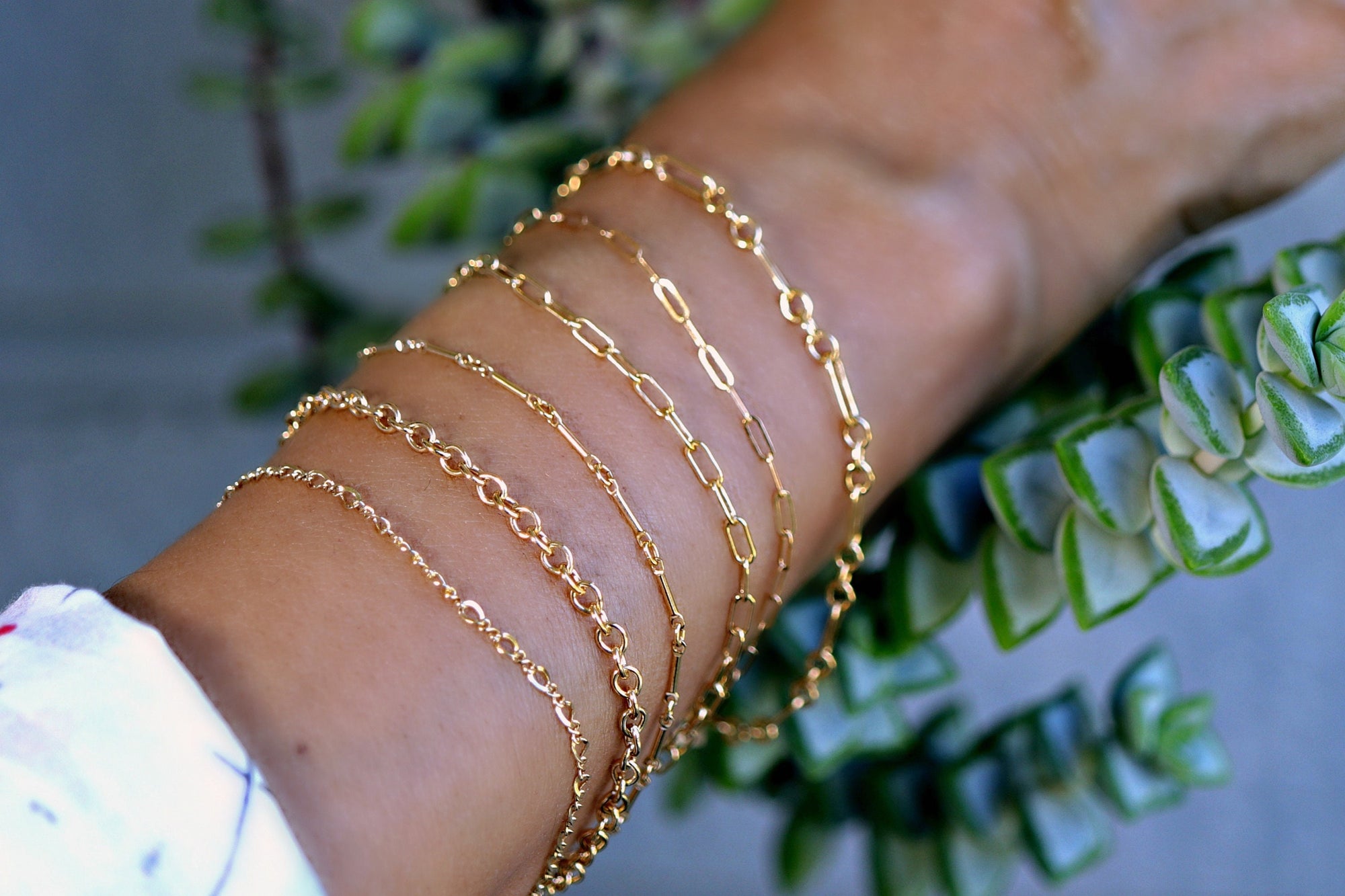 Dainty Gold Layering Bracelet