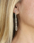 Gold Thick Chain Earrings