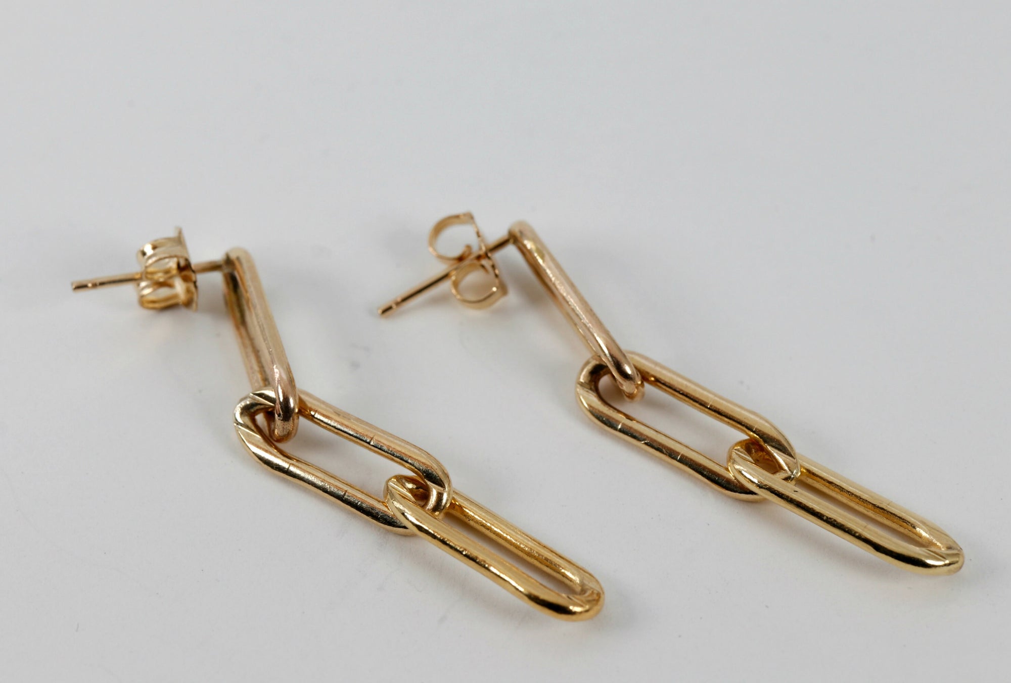 Gold Thick Chain Earrings